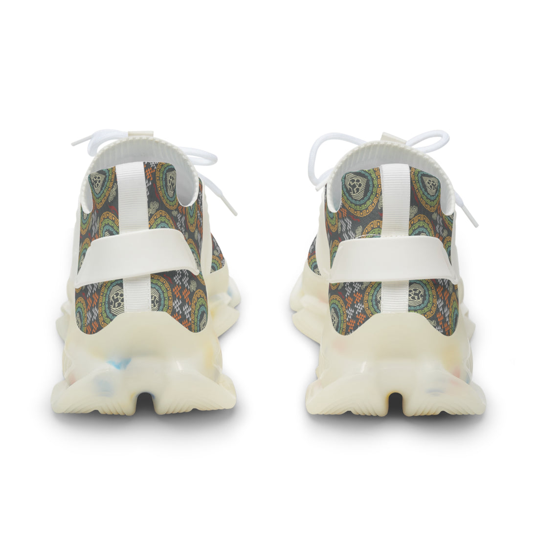 Ash Geo Lion Head Men's Mesh Knit Sneakers