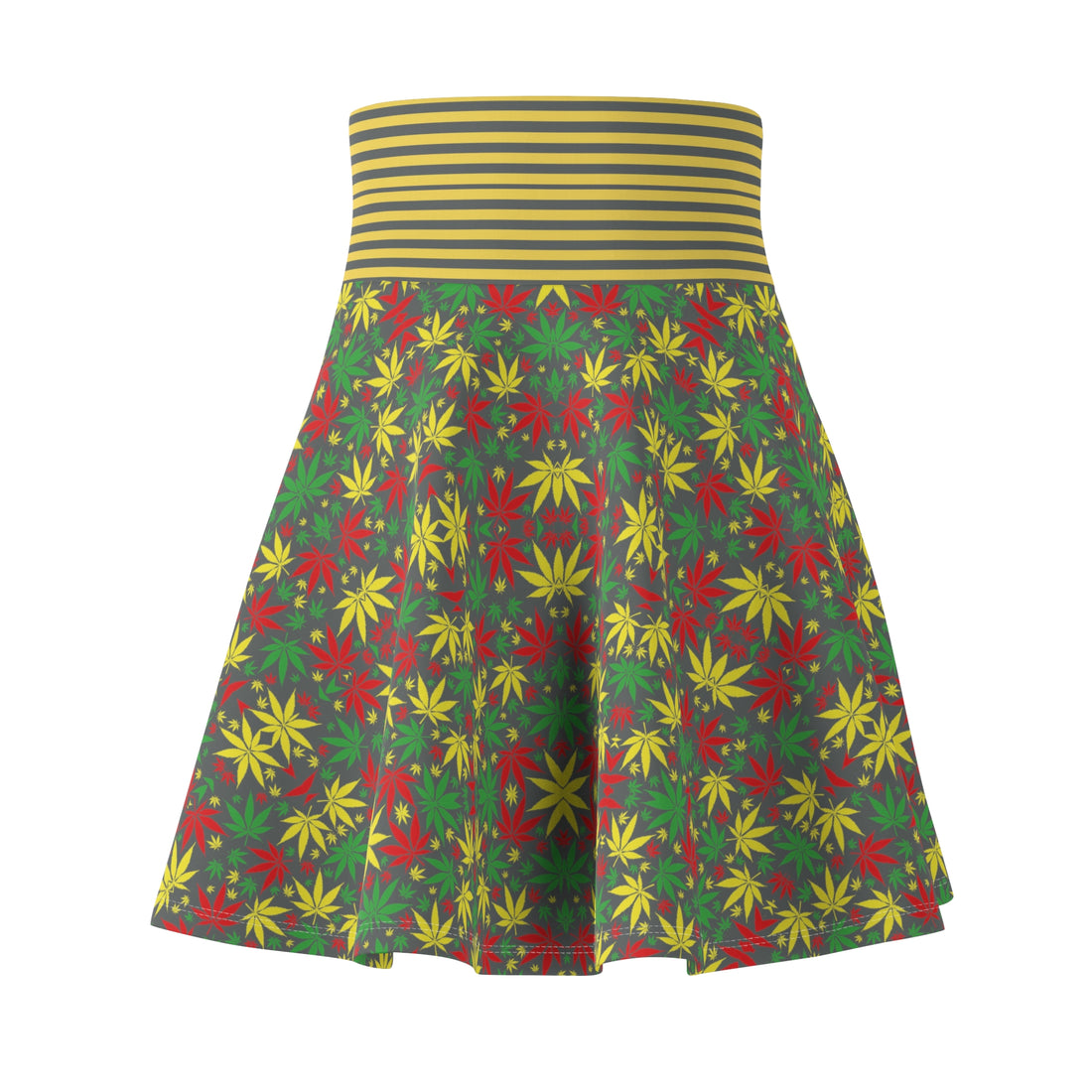 Ash Tropical Rasta Toned Skater Skirt