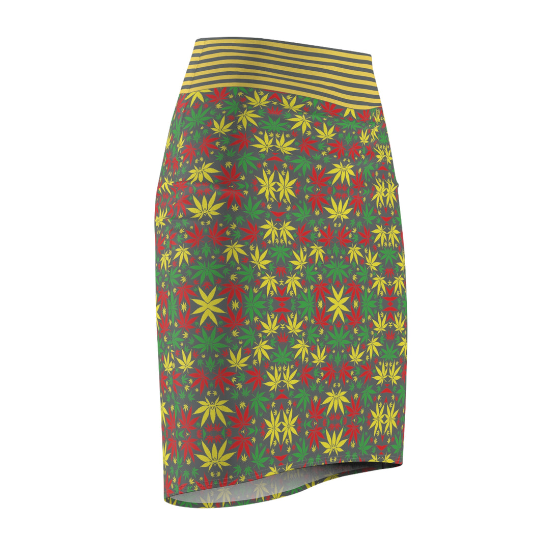 Ash Tropical Rasta Toned Pencil Skirt