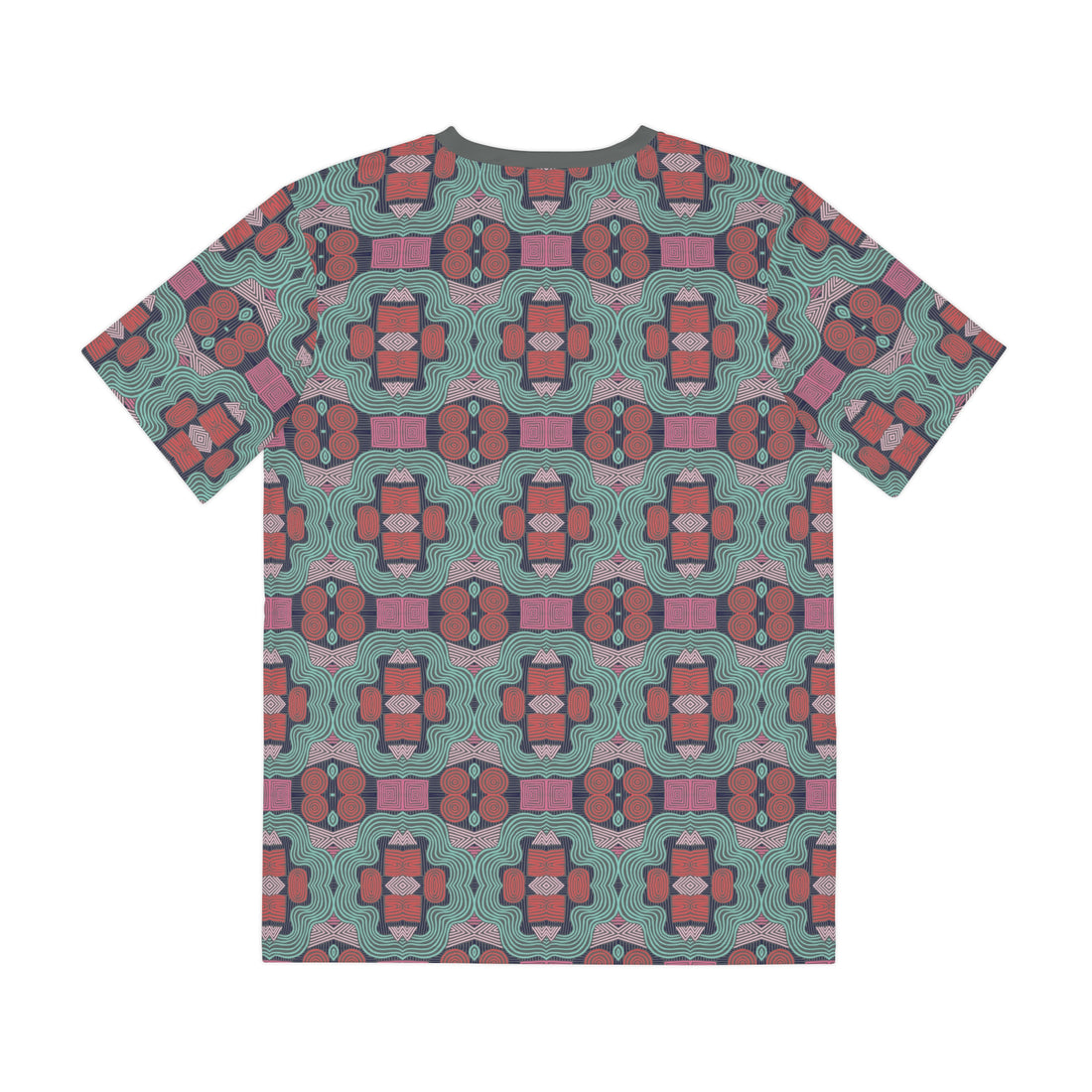 Ash Geometric Print Men's Polyester Tee (AOP)