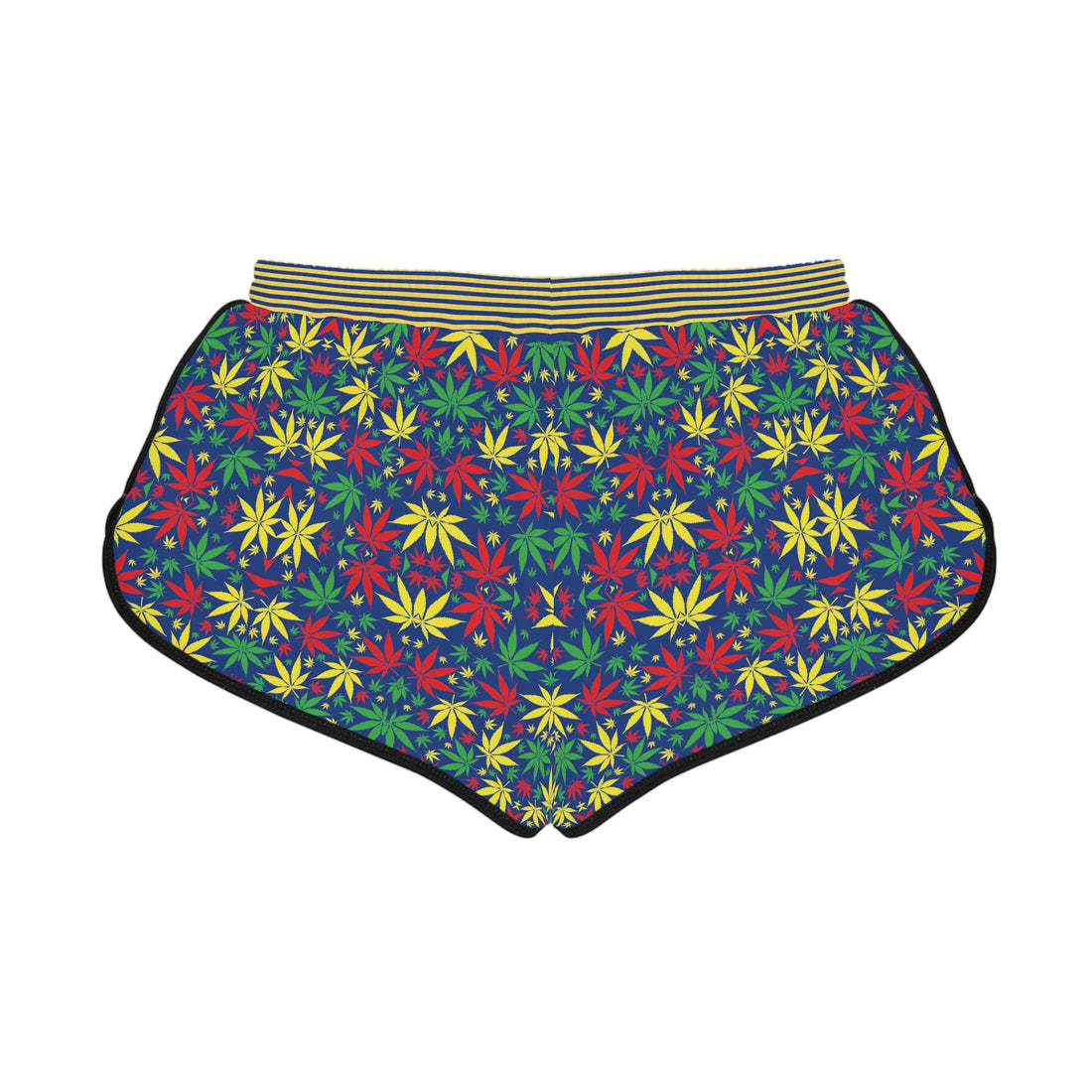 Blue Tropical Rasta Toned Relaxed Gym Shorts