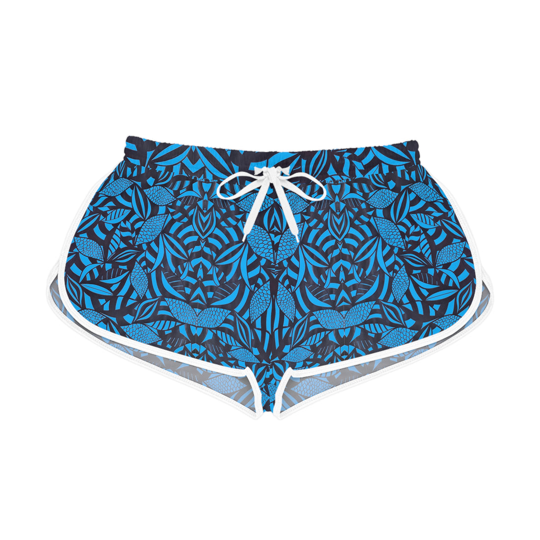 Aqua Tropical Minimalist Relaxed Shorts