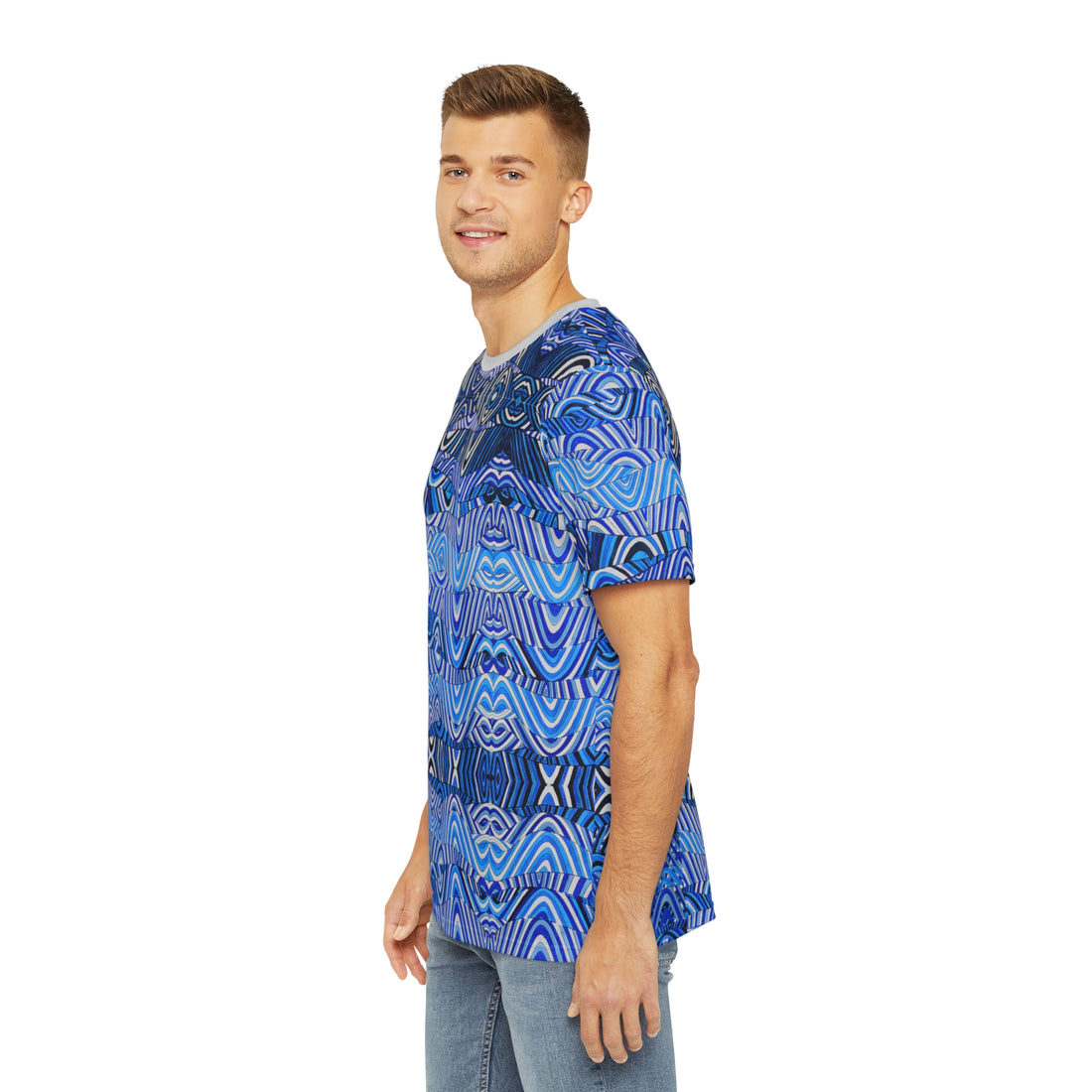 Slate Sonic Men's Polyester Tee (AOP)