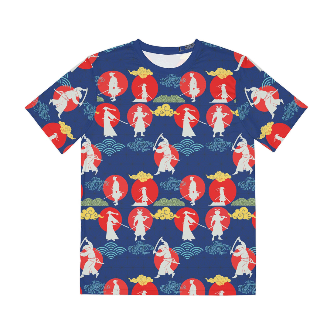 Royal Blue Samurai Men's Polyester Tee (AOP)