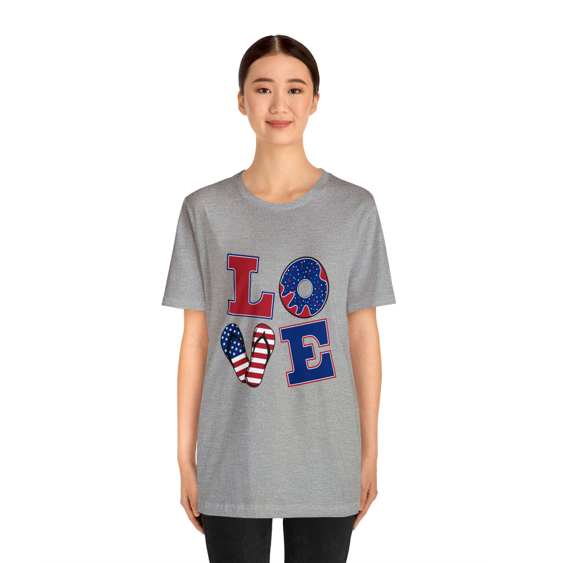 Unisex Jersey American Love Tee
