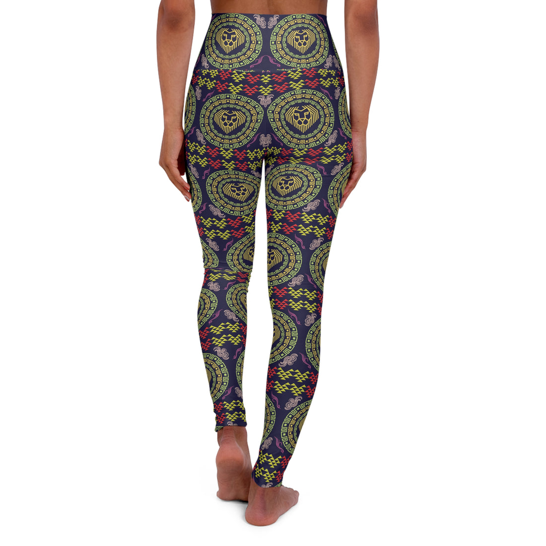 Ink Lion Head Yoga Leggings
