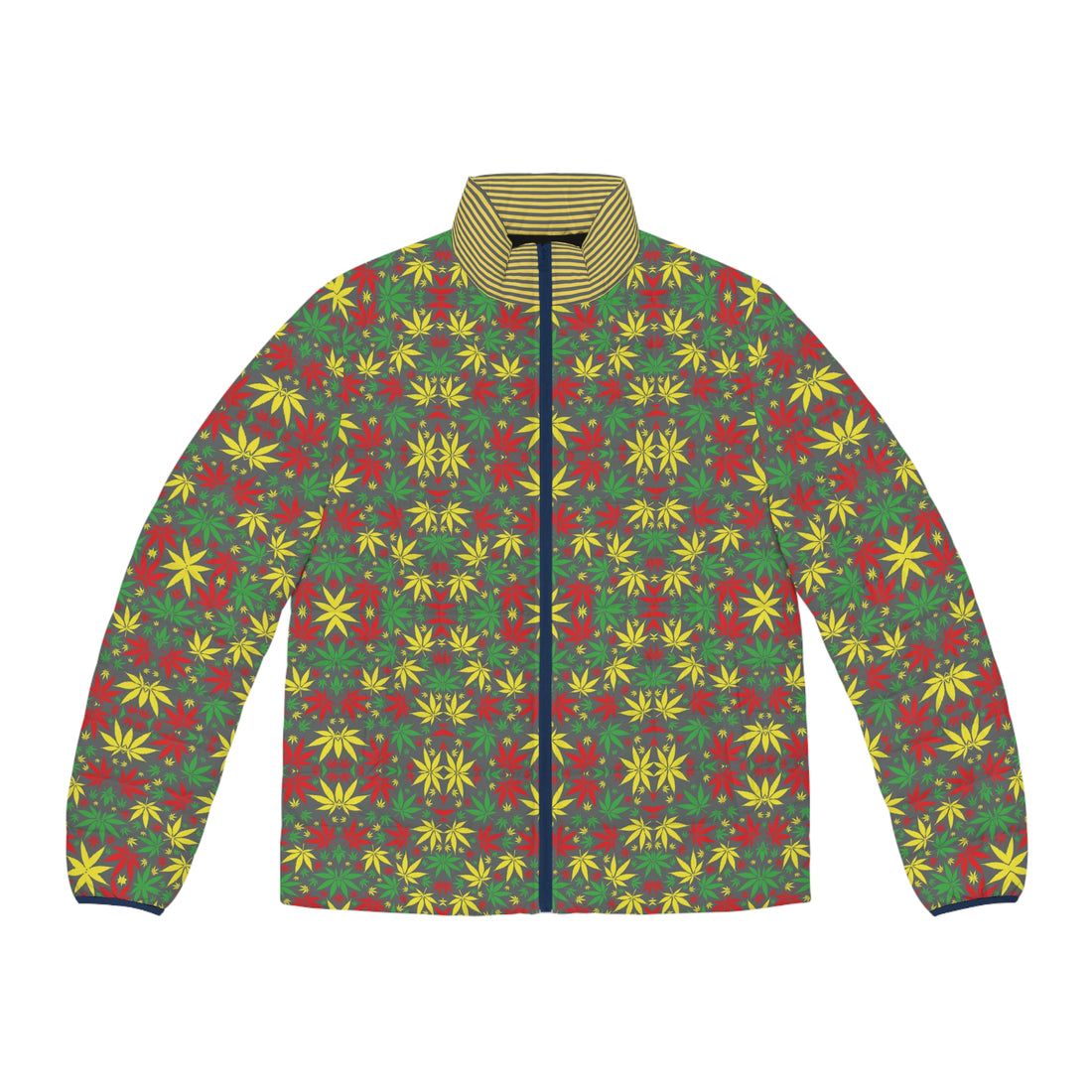 Ash Tropical Rasta Toned Men's Puffer Jacket