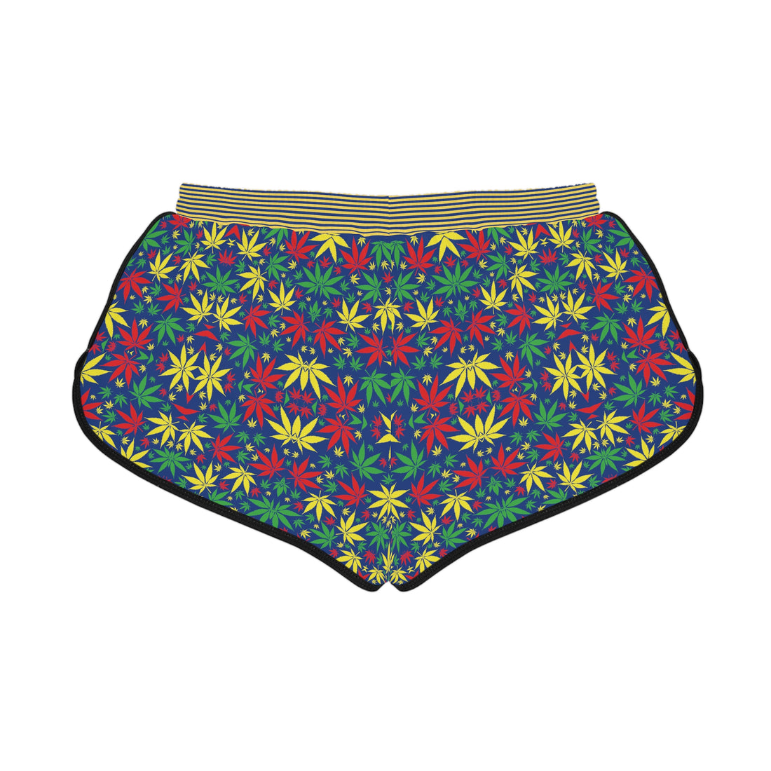 Blue Tropical Rasta Toned Relaxed Gym Shorts