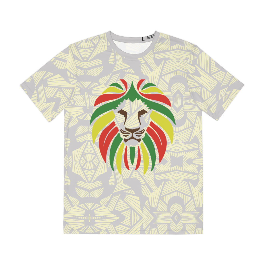 Slate Men's Rasta Lion Portrait Polyester Tee (AOP)