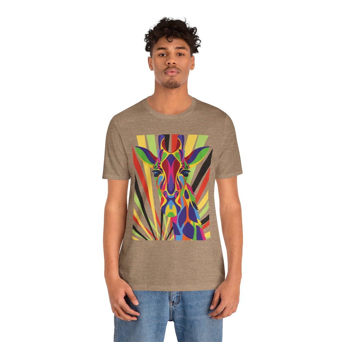 Giraffe Motif Unisex Jersey Tee