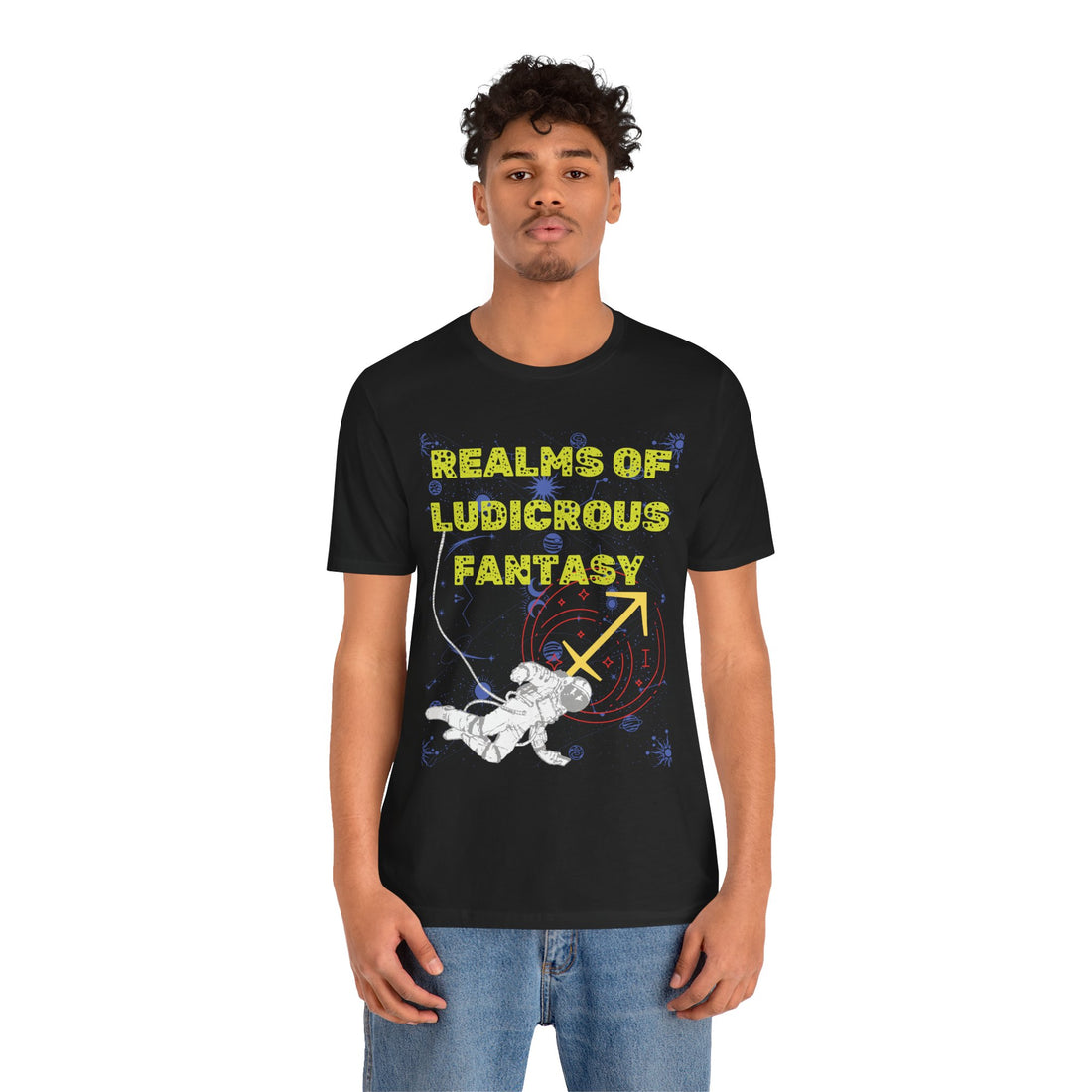 Fantasy Realm Typography Unisex Jersey Tee