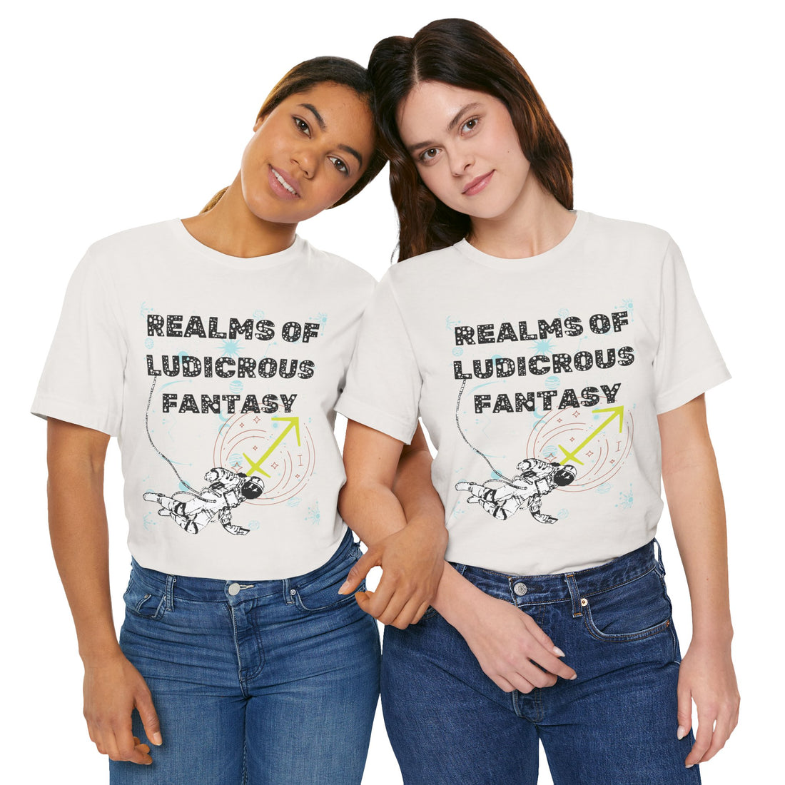 Fantasy Realm Typography Unisex Jersey Tee