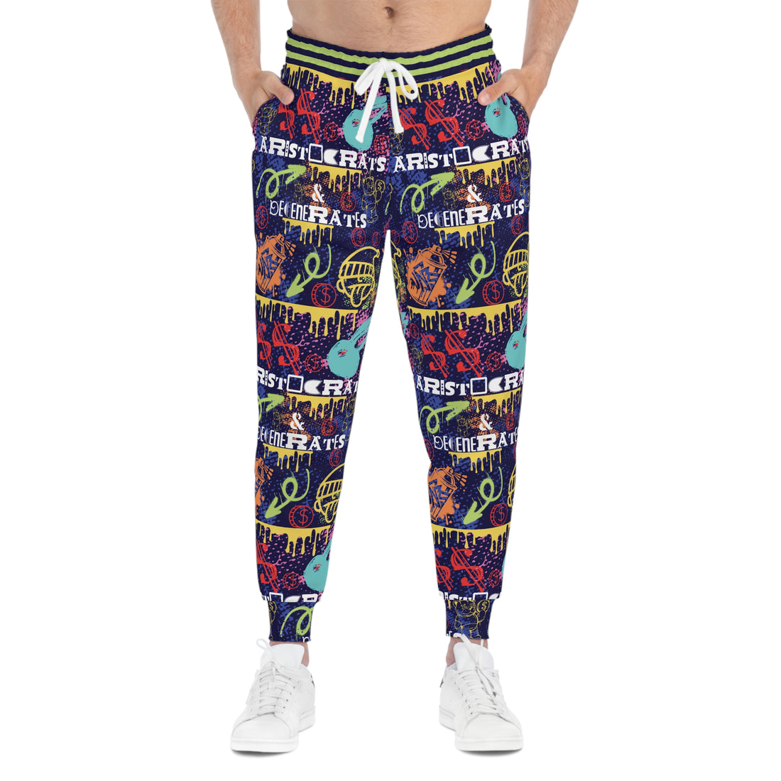 Navy Polar Graphic Unisex Joggers