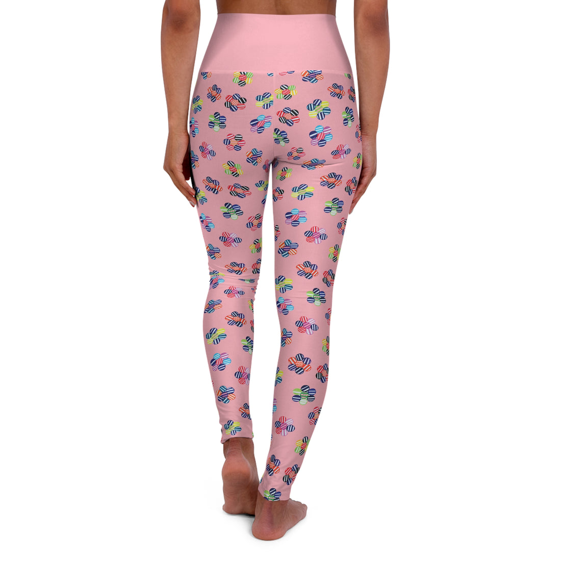 Blush Candy Florals Yoga Leggings