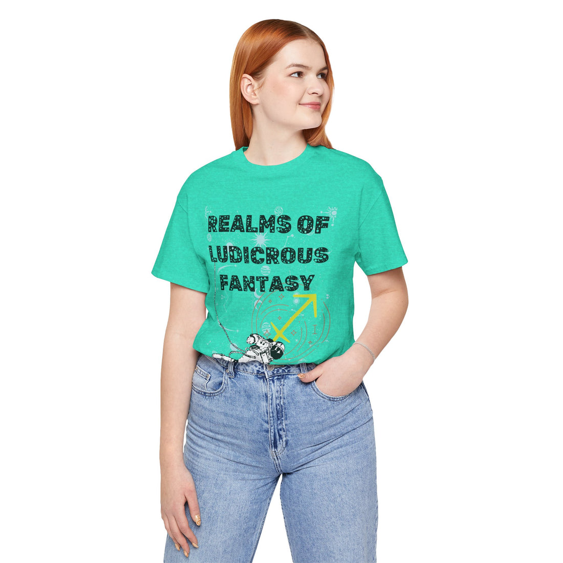 Fantasy Realm Typography Unisex Jersey Tee