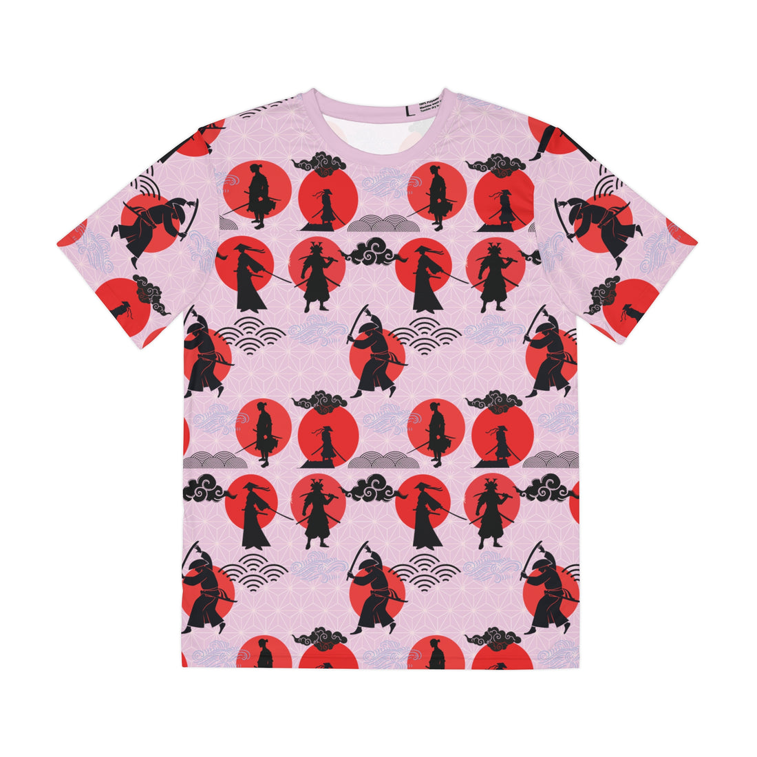 Lilac Samurai Men's Polyester Tee (AOP)