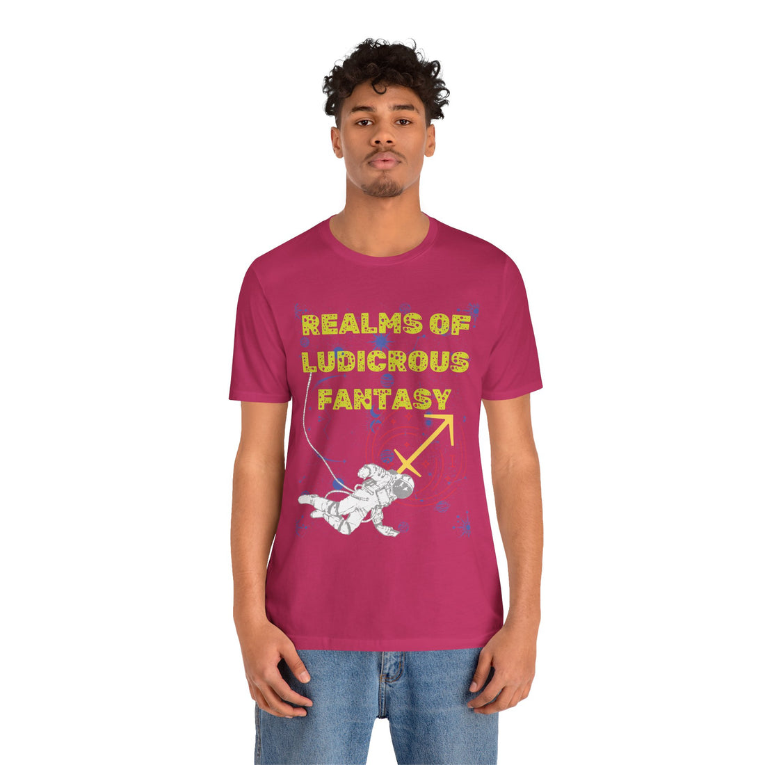 Fantasy Realm Typography Unisex Jersey Tee
