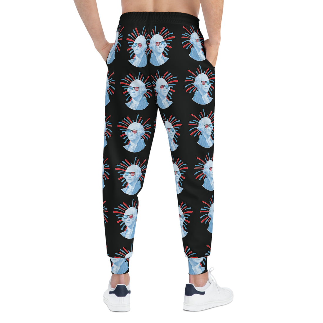 Black Unisex Washington AOP Joggers