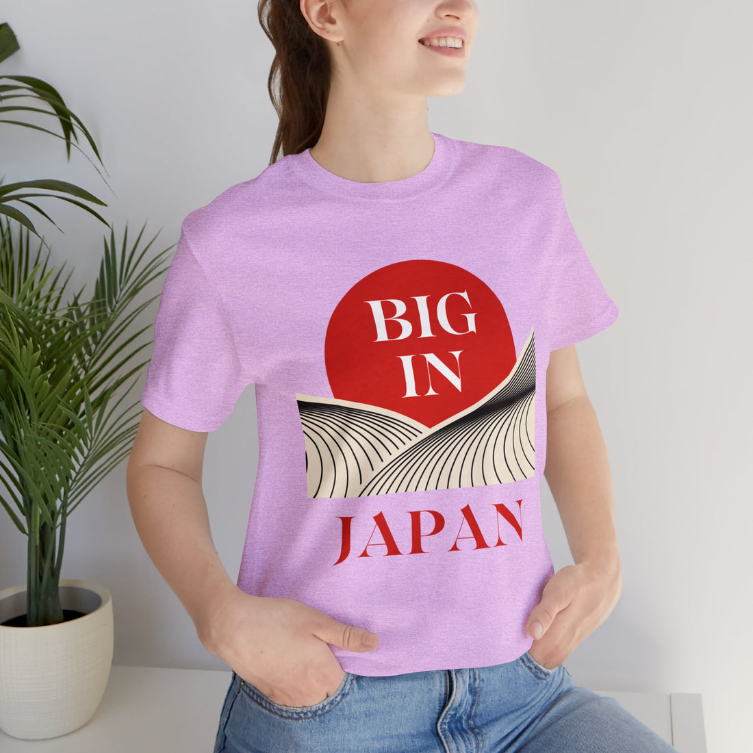 Unisex Big In Japan Typography Jersey Tee