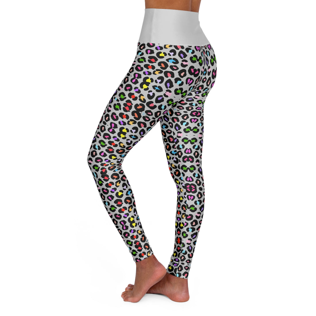 Multi Colour Cheetah Print Yoga Leggings
