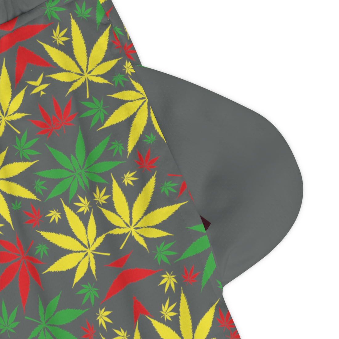 Ash Rasta Toned  Basketball Rib Shorts (AOP)