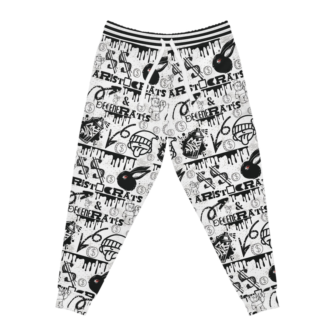 White Polar Graphic Unisex Joggers