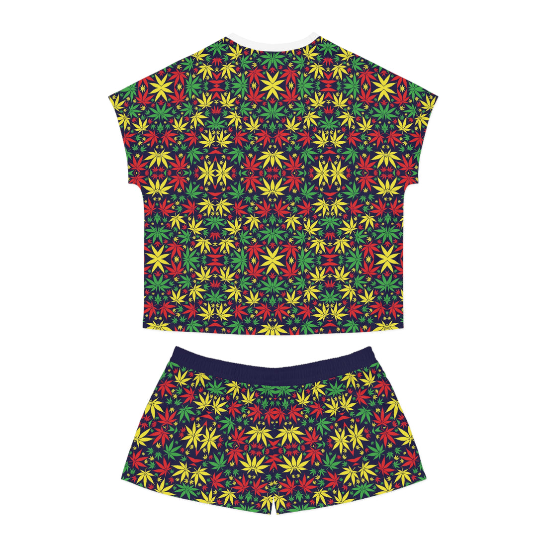 Ink Tropical Rasta Toned Short Pajama Set (AOP)