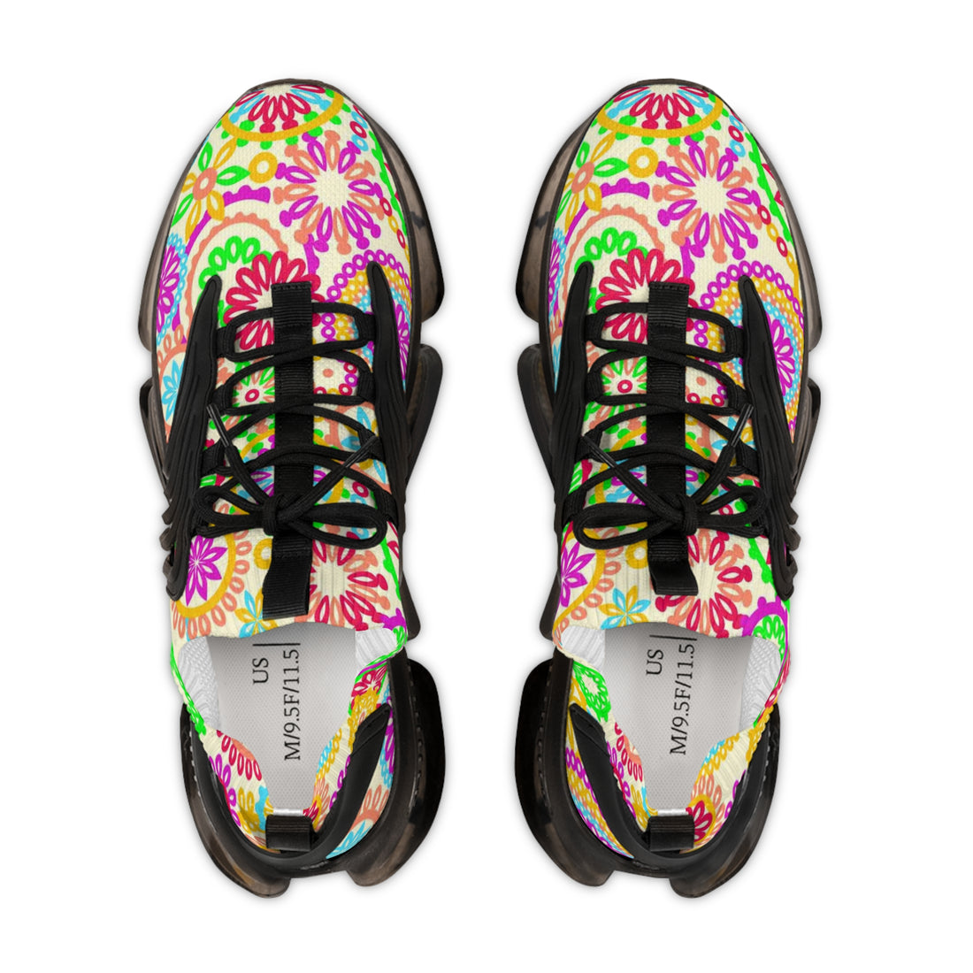 Lime 70's Vibe OTT Men's Mesh Knit Sneakers