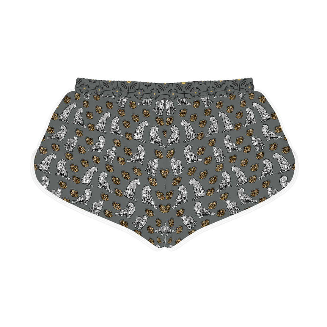 Ash Cheetah Hearts Relaxed Shorts