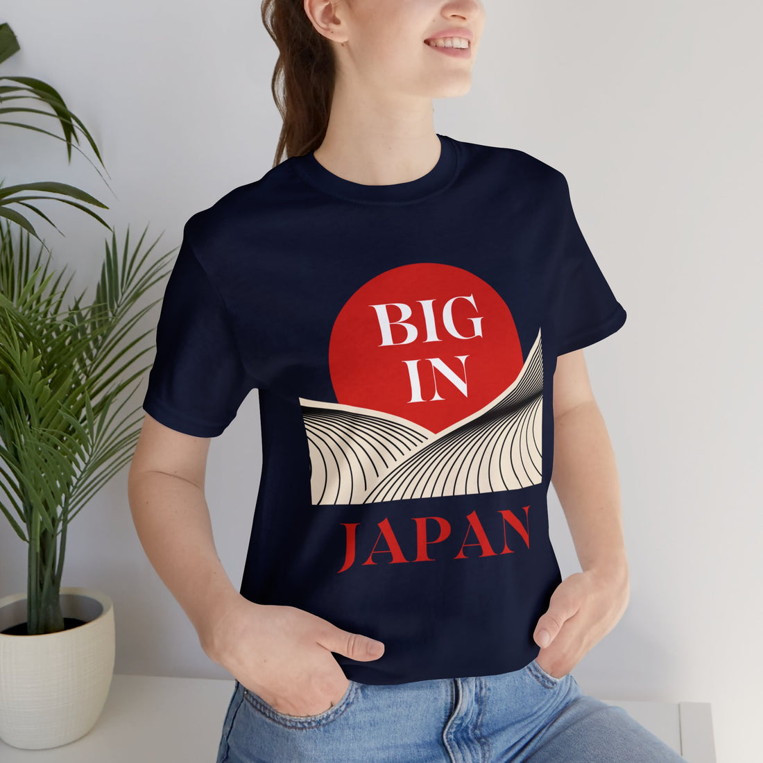 Unisex Big In Japan Typography Jersey Tee