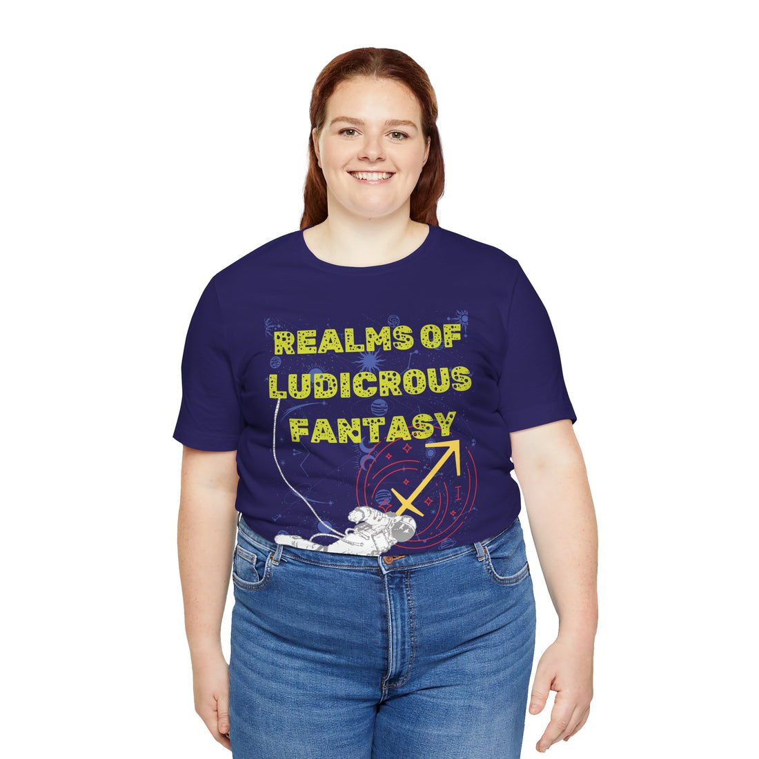Fantasy Realm Typography Unisex Jersey Tee