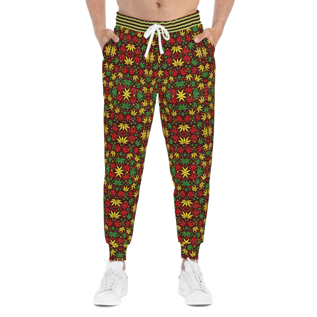 Marsala Tropical Rasta toned Unisex Joggers