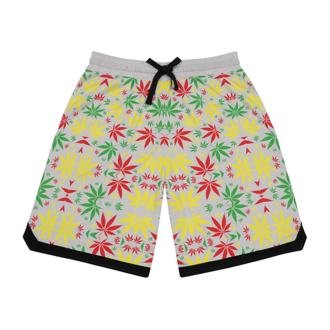 Slate Rasta Toned  Basketball Rib Shorts (AOP)