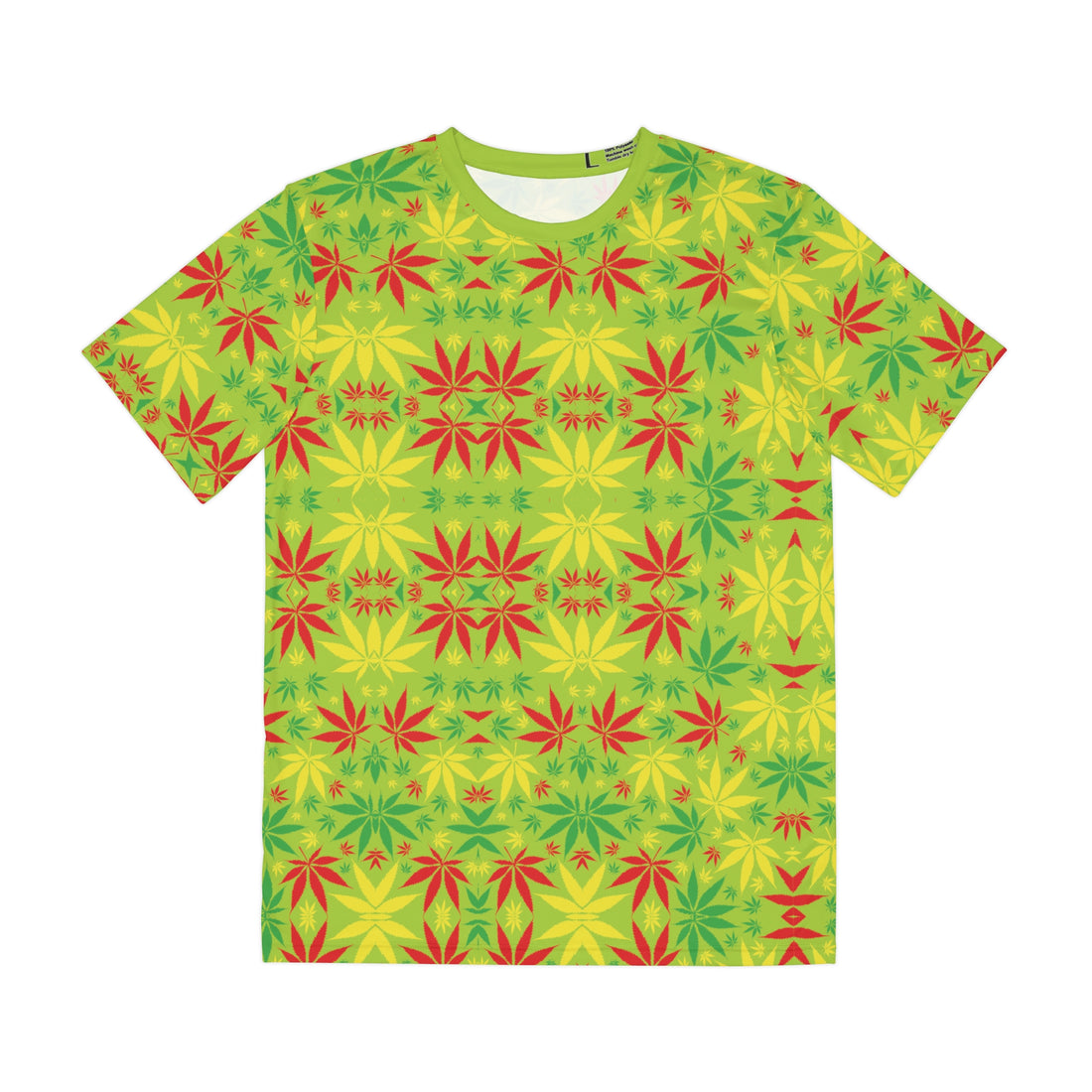 Lime Tropical Men's Polyester Tee (AOP)