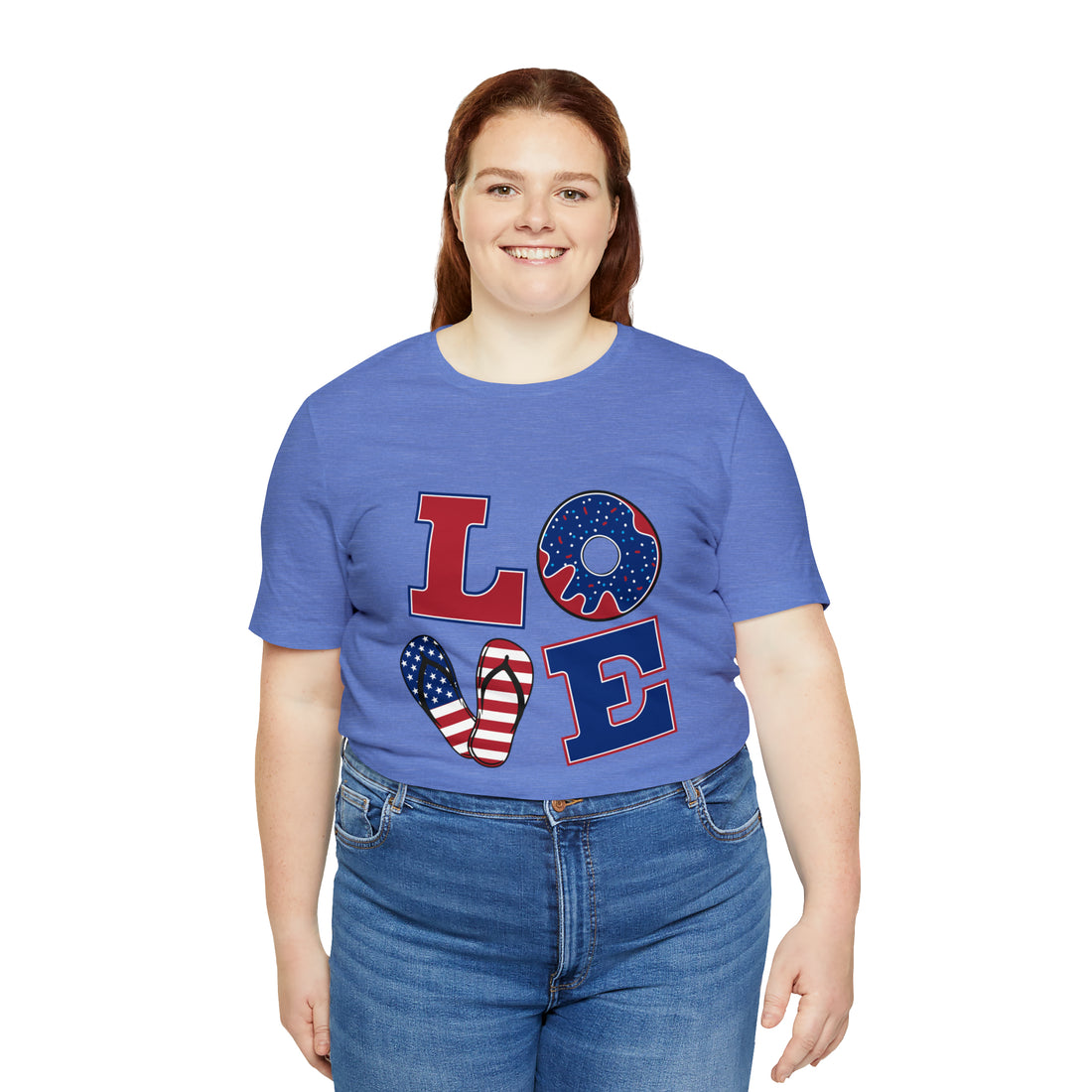 Unisex Jersey American Love Tee