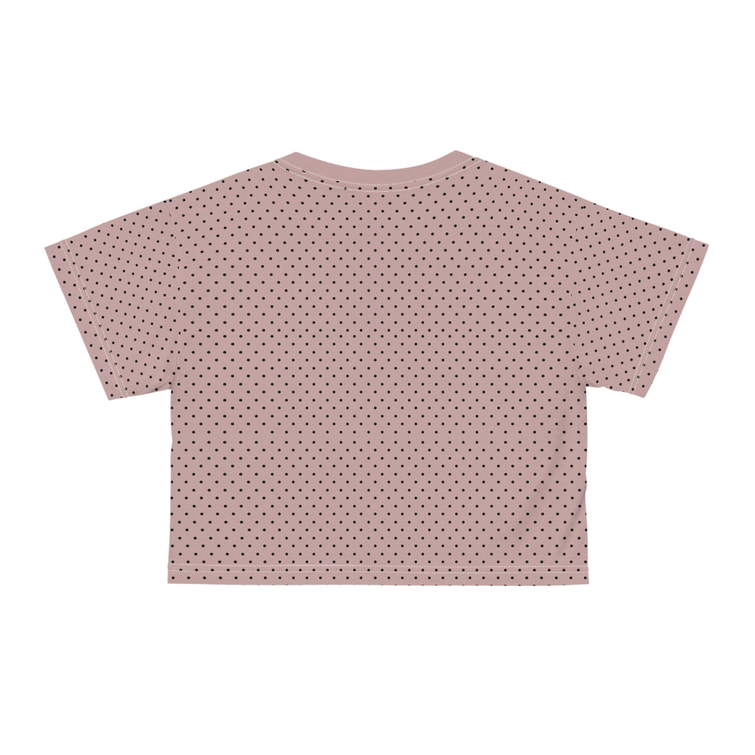 Taupe Eve Core AOP Crop Tee