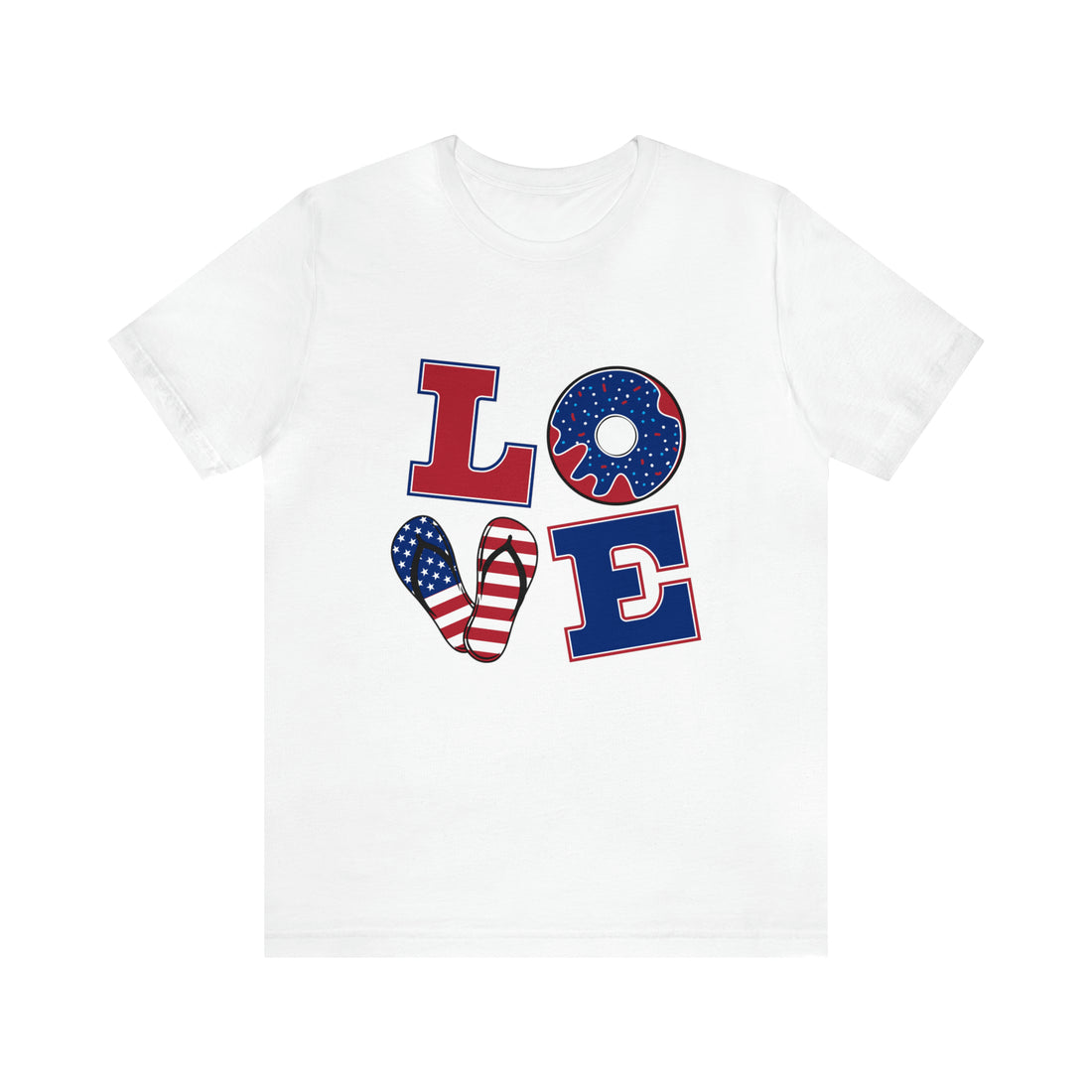 Unisex Jersey American Love Tee