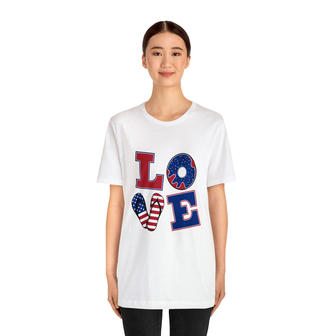 Unisex Jersey American Love Tee