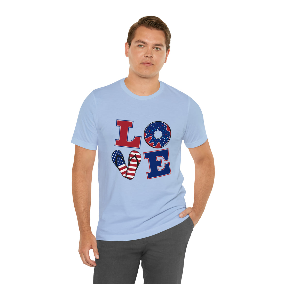 Unisex Jersey American Love Tee
