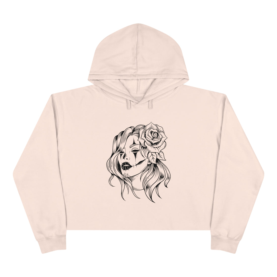 Goth Girl Crop Hoodie