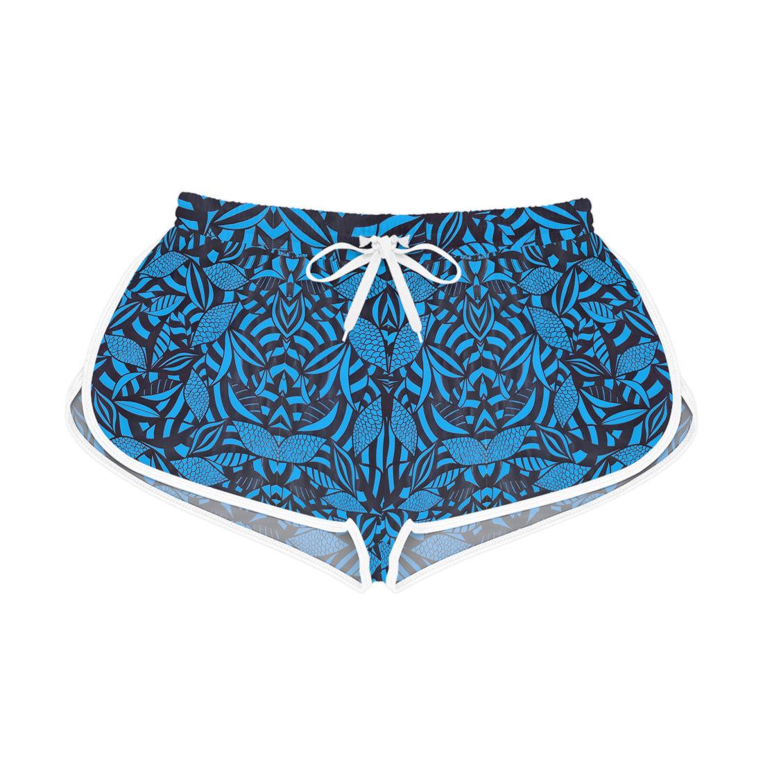 Aqua Tropical Minimalist Relaxed Shorts