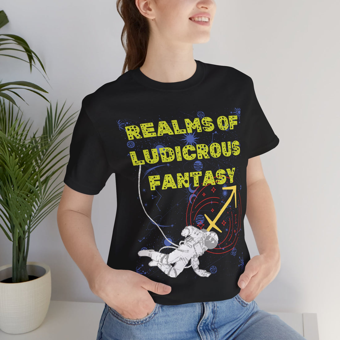 Fantasy Realm Typography Unisex Jersey Tee