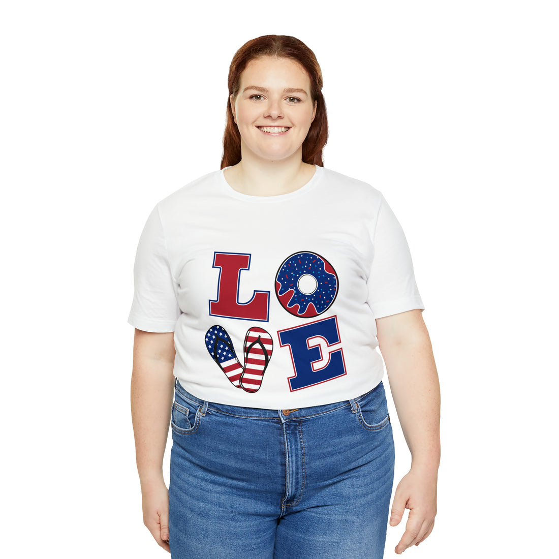 Unisex Jersey American Love Tee