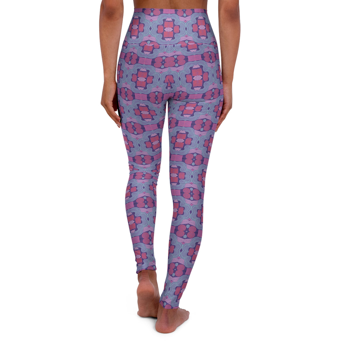 Pearl Purple Geometric Print Yoga Leggings