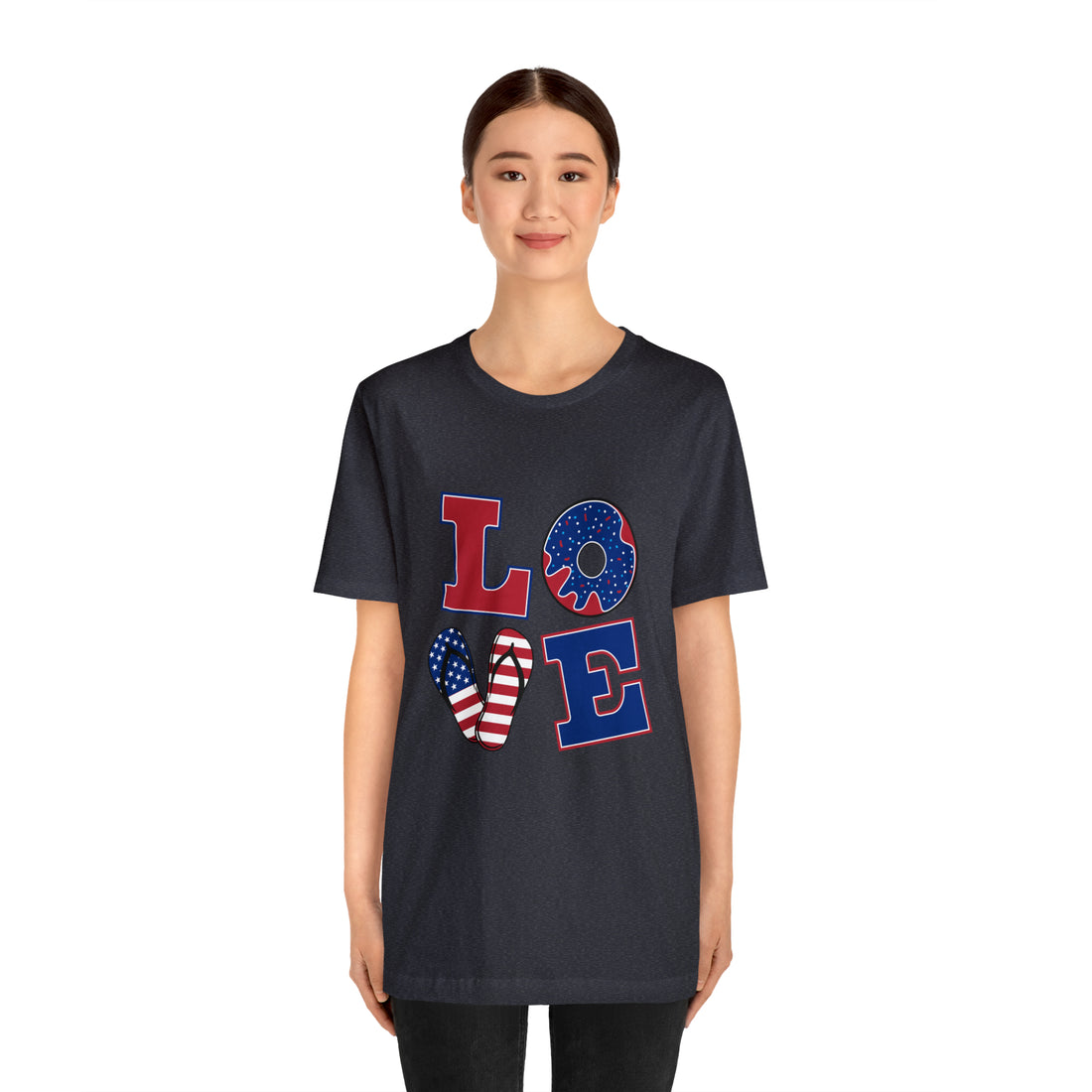 Unisex Jersey American Love Tee