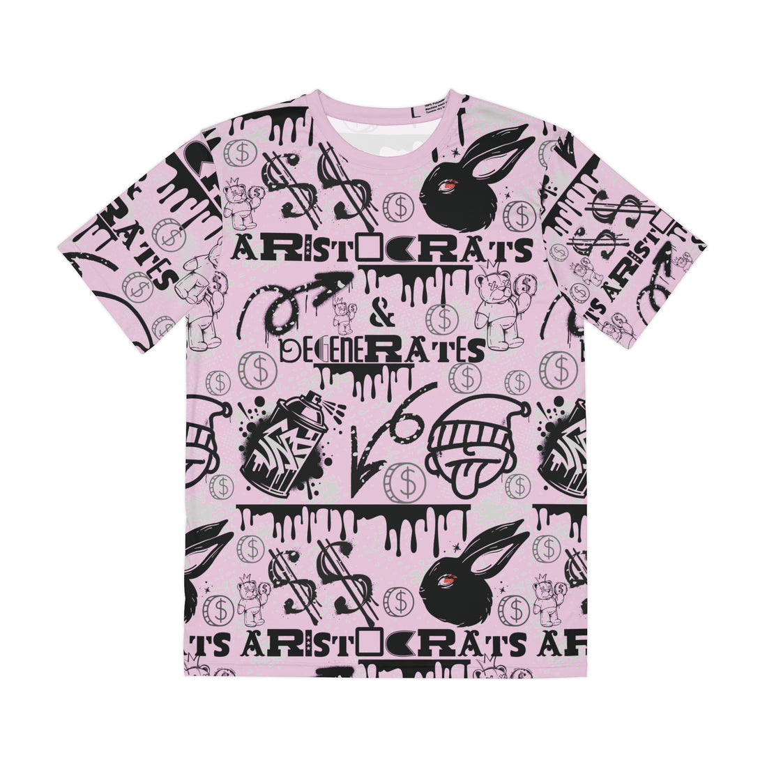 Lilac Graphic Polar Men's Polyester Tee (AOP)