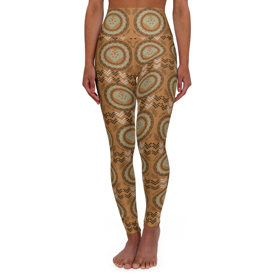 Tussock Lion Head Yoga Leggings