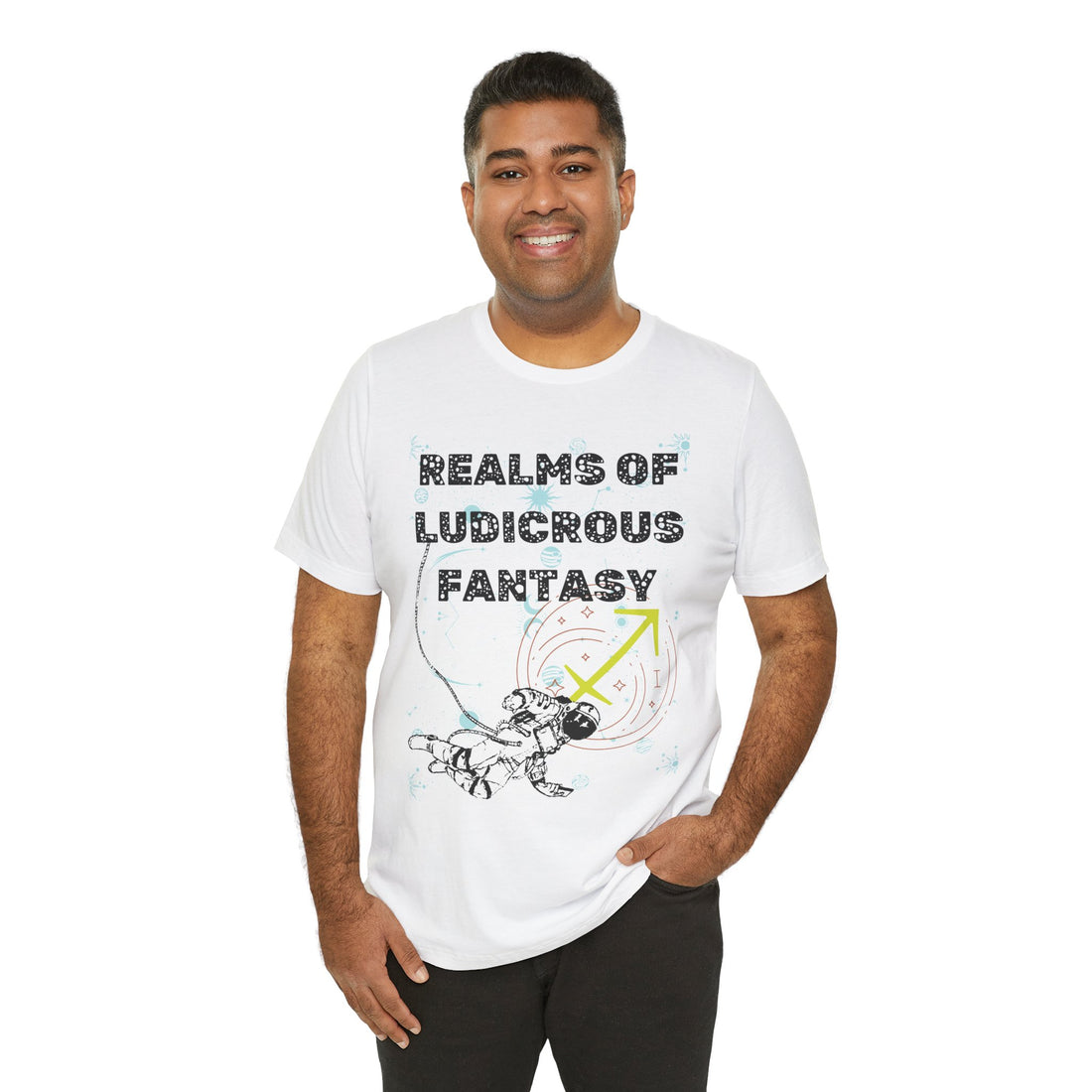 Fantasy Realm Typography Unisex Jersey Tee
