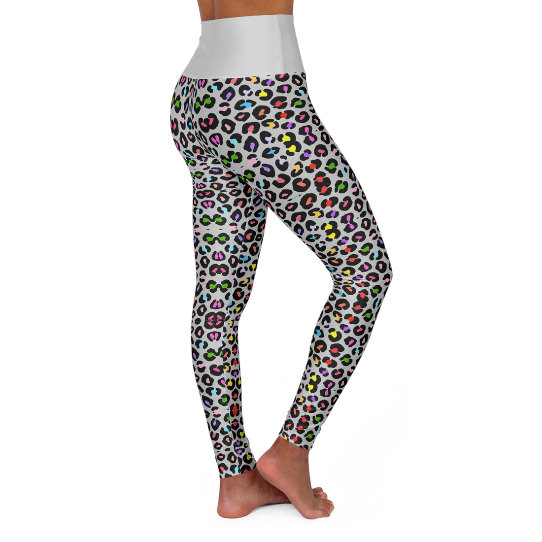 Multi Colour Cheetah Print Yoga Leggings