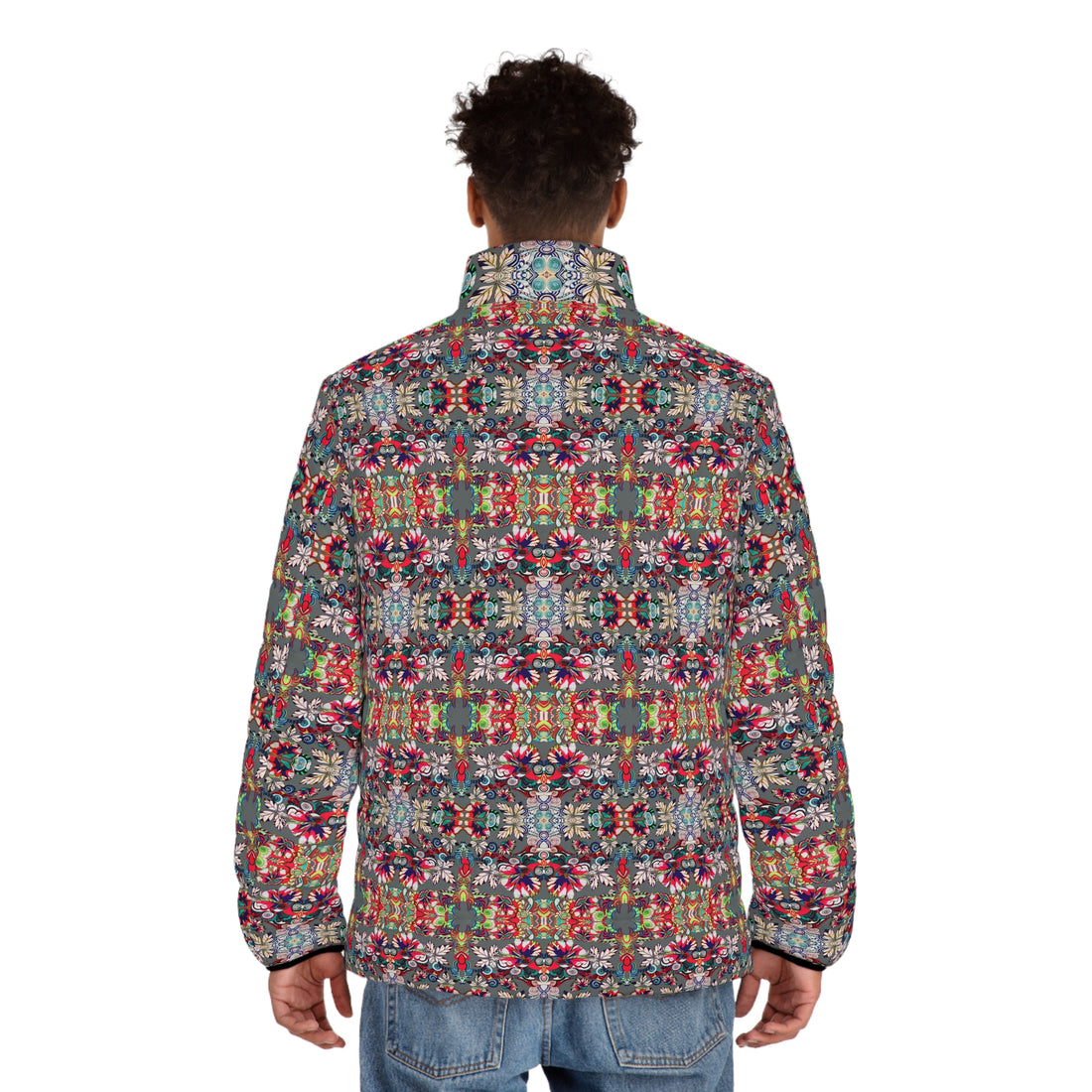 Ash Artsy Floral Pop Men's Puffer Jacket